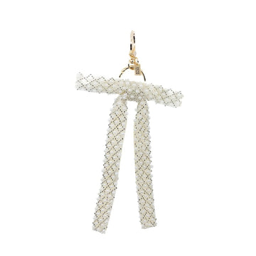 Pearl Beaded Bow Charm